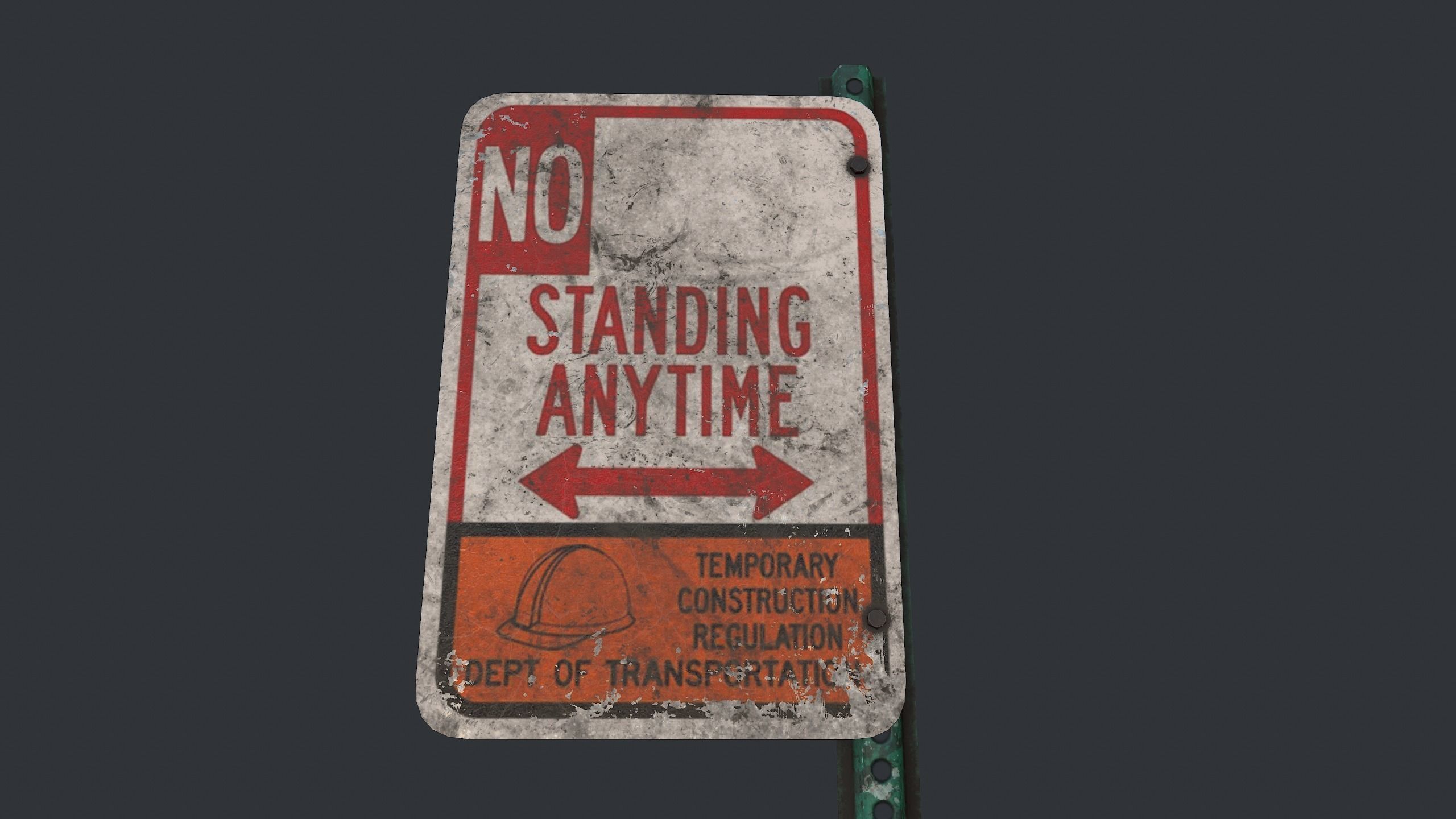 Traffic Sign Pack Low-poly 3D model_41