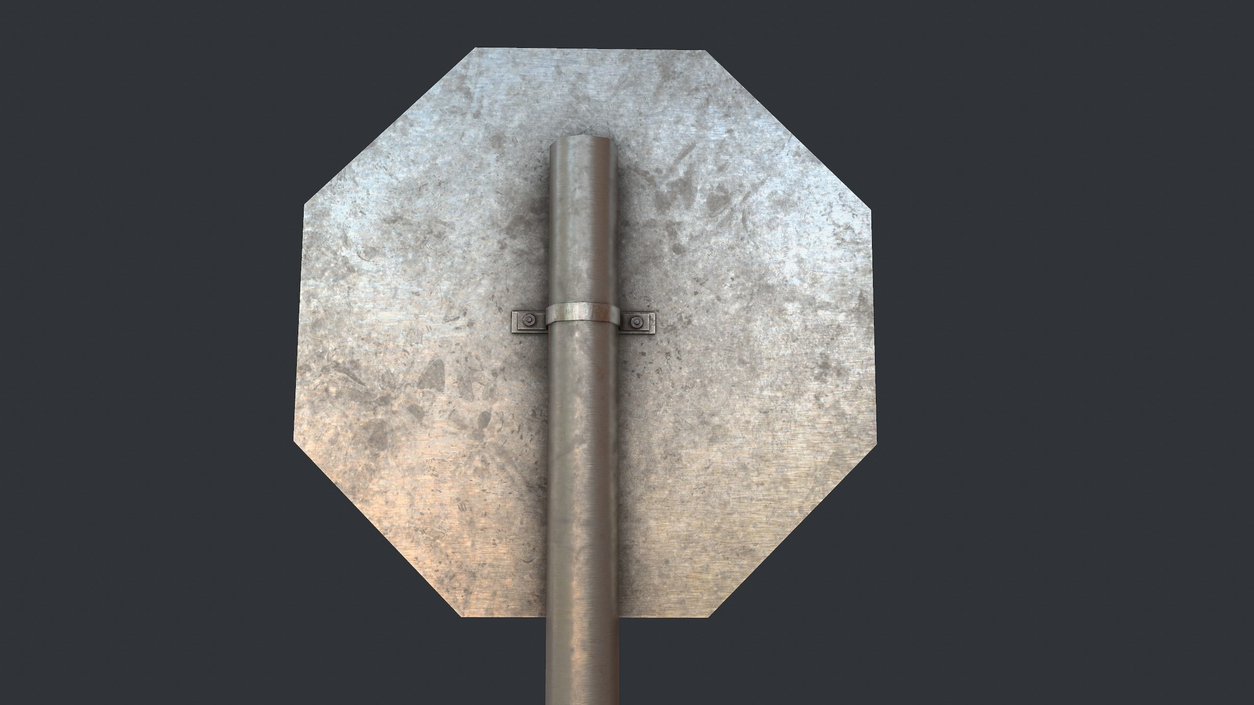 Traffic Sign Pack Low-poly 3D model_10