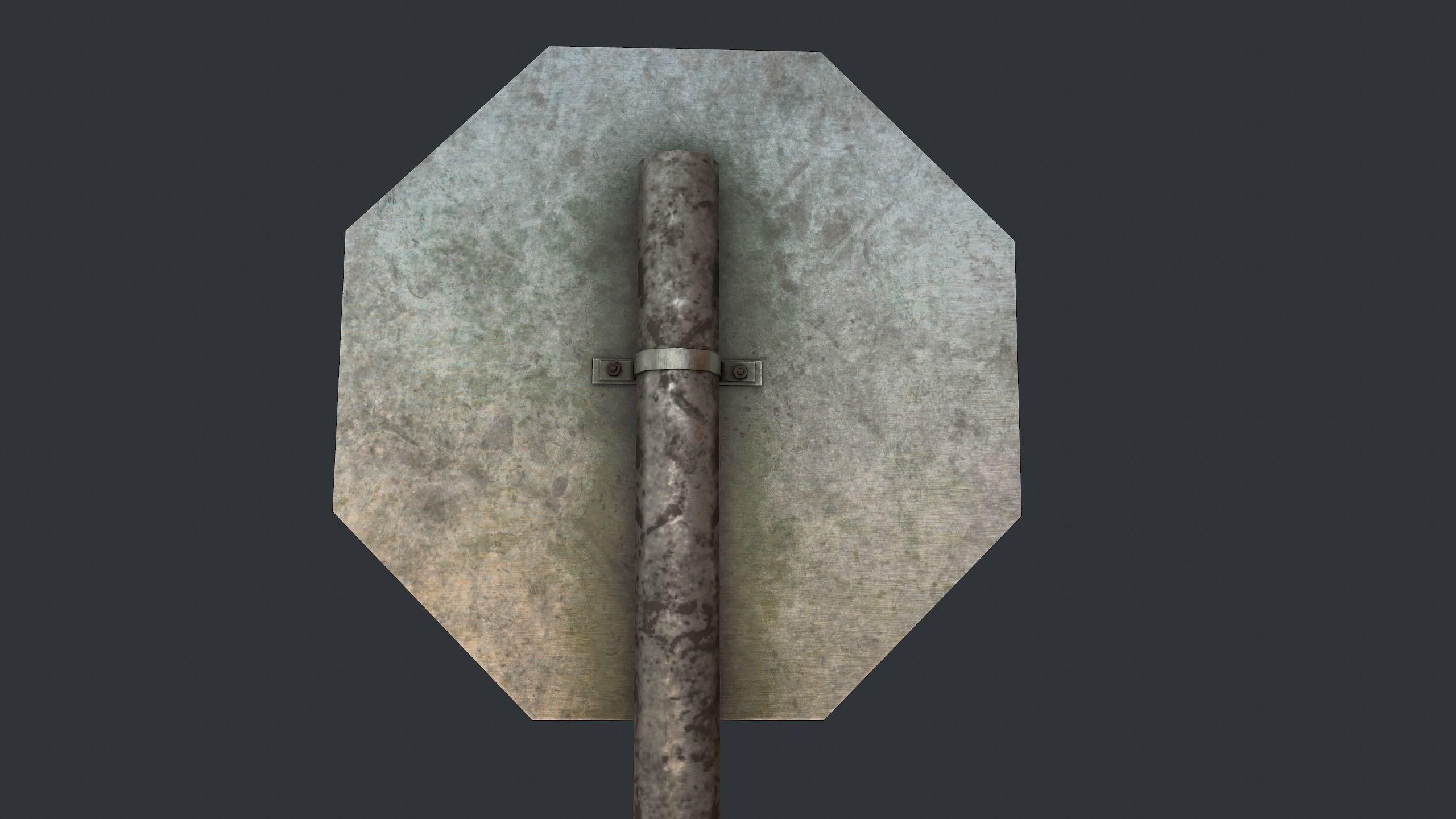 Traffic Sign Pack Low-poly 3D model_12