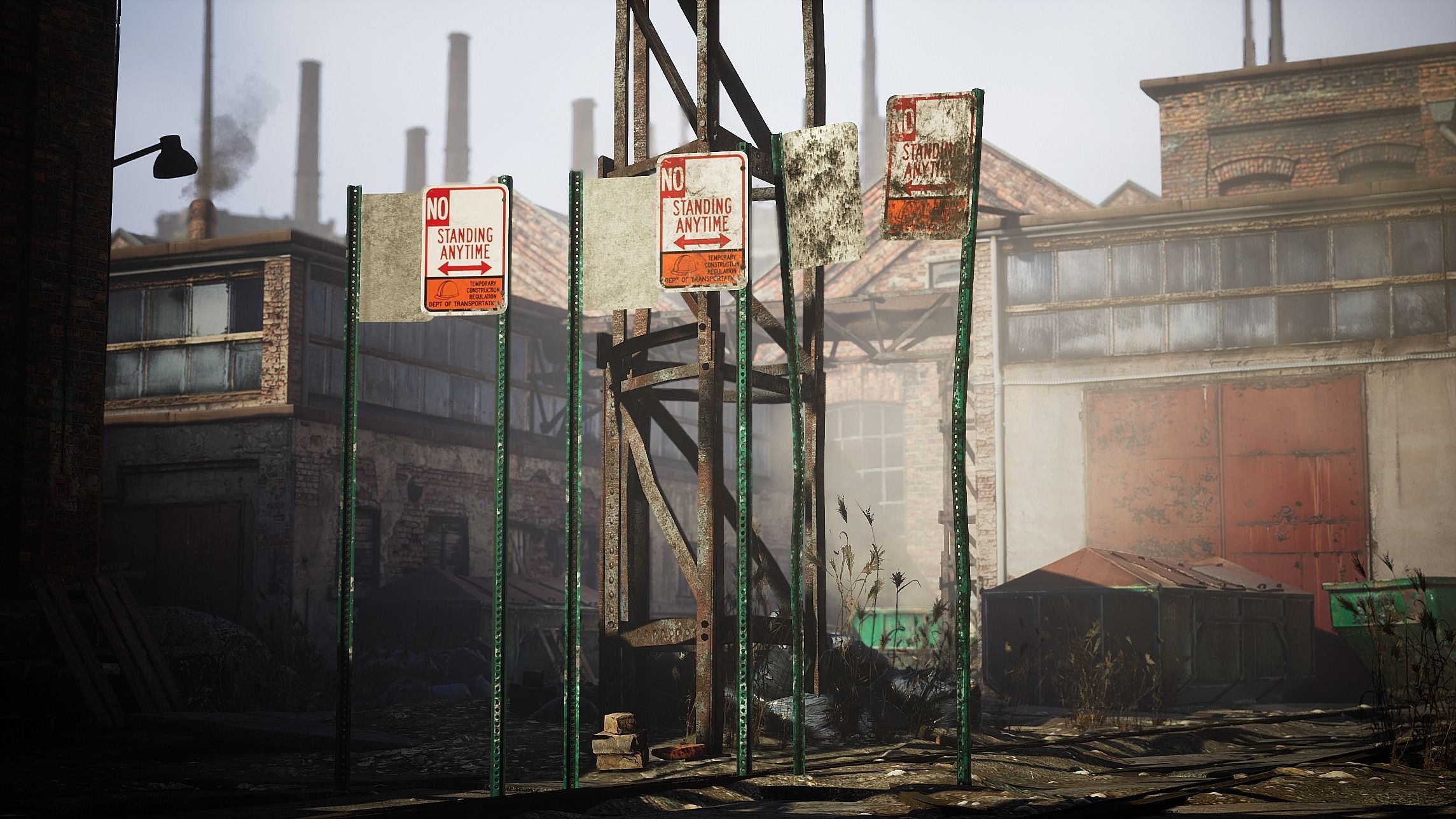 Traffic Sign Pack Low-poly 3D model_35