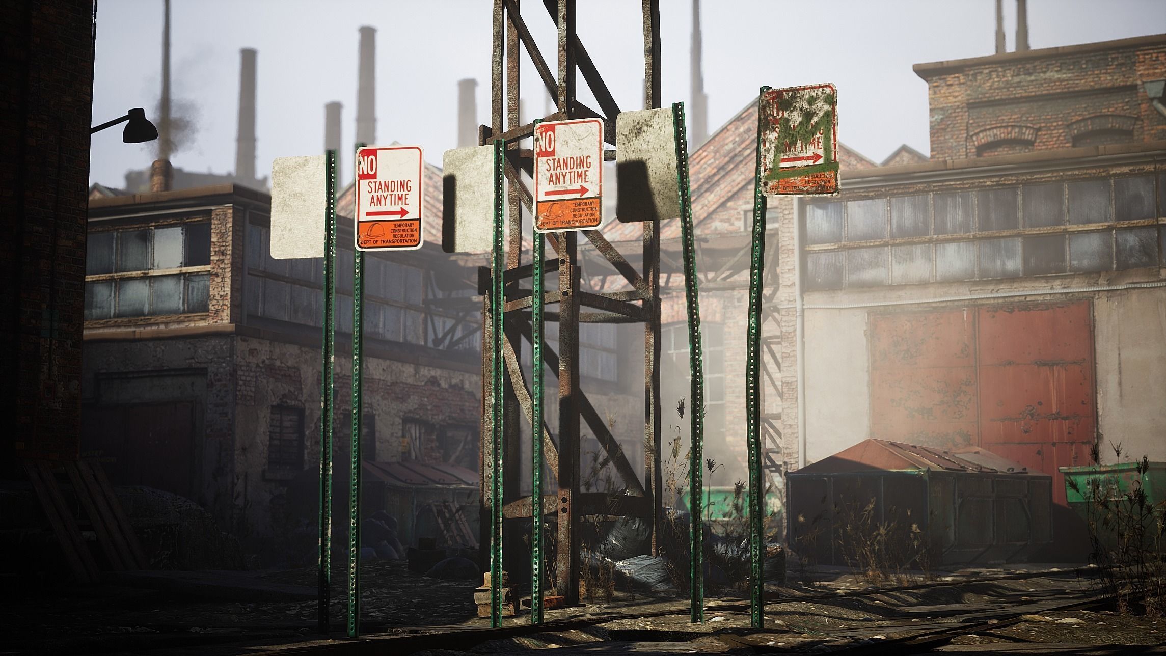 Traffic Sign Pack Low-poly 3D model_25