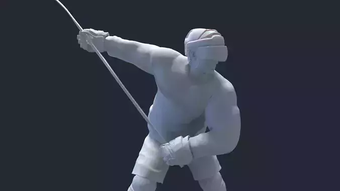 HOCKEY PLAYER MODEL 1 NO TEXTURE 3D print model