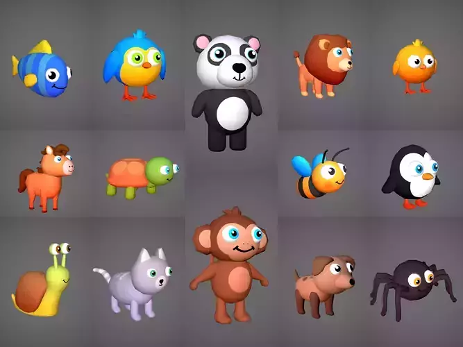 Animals Cute Cartoony Animals