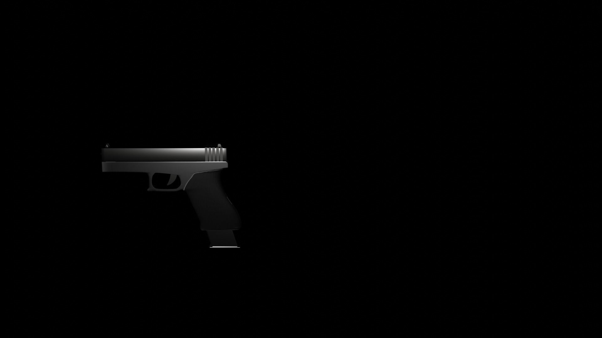 HANDGUN gun 3D model_1