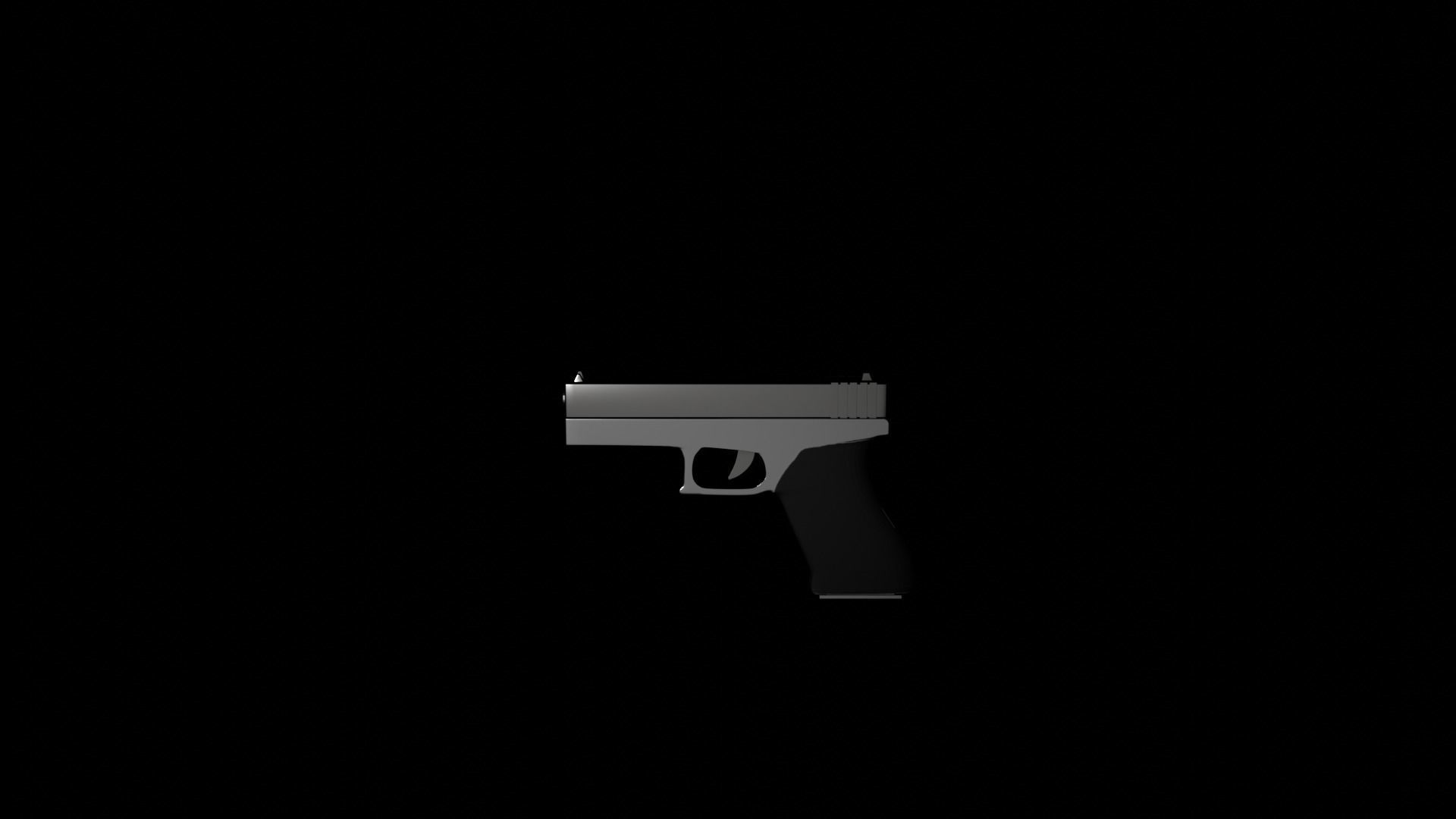 HANDGUN gun 3D model_3