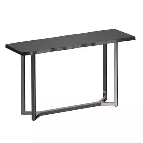 Verge Black Live Edge Console Table Crate and Barrel 3D model