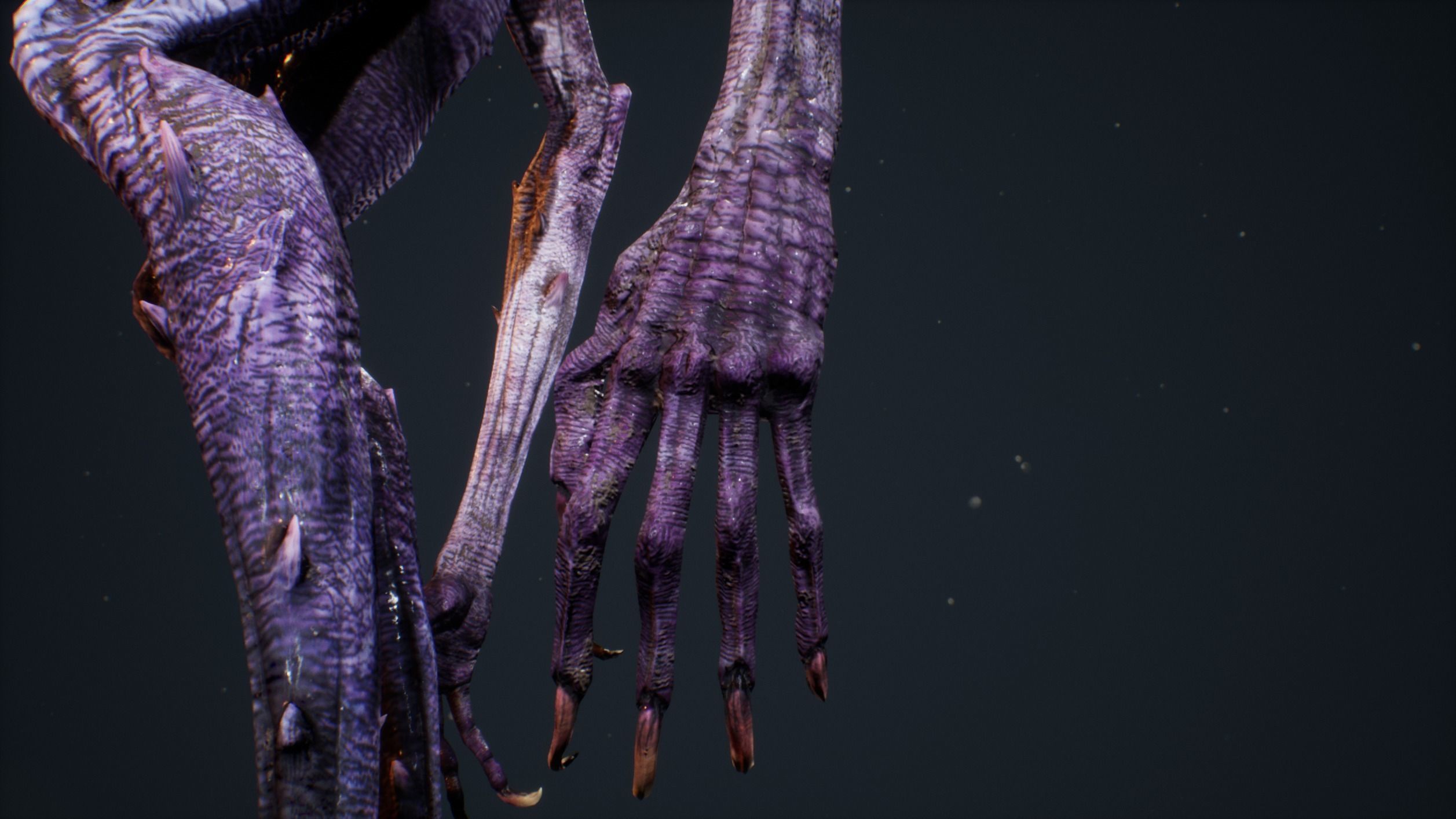 Demon 6 tall blind creature Low-poly 3D model_15