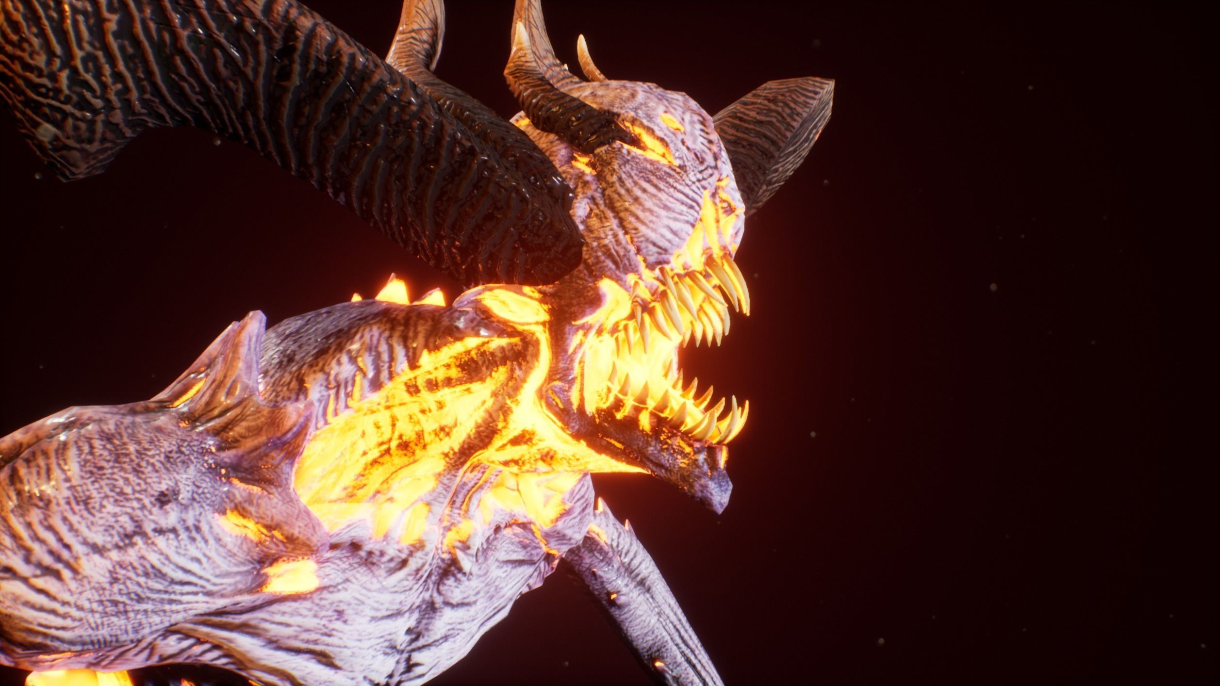Demon 6 tall blind creature Low-poly 3D model_13