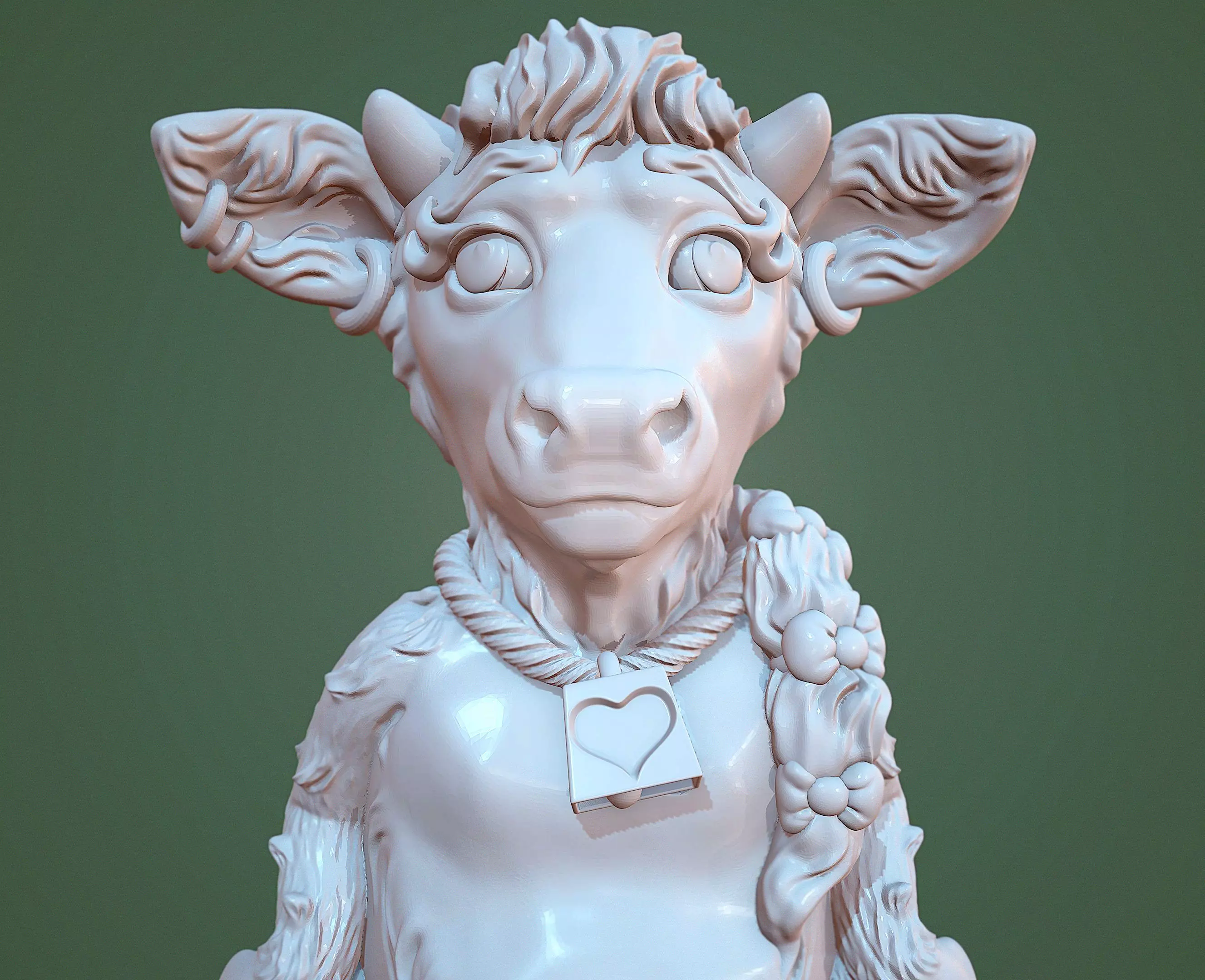 Cute Cow or Behappy 3D print model