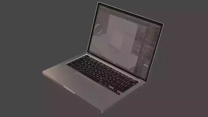 Laptop macbook pro 3D model