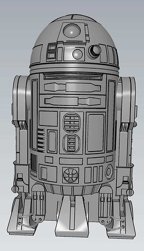 MakeIT R2-D2 Artoo-Detoo Star Wars Character Robot 3D Model  3D model