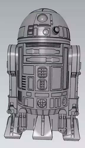 MakeIT R2-D2 Artoo-Detoo Star Wars Character Robot 3D Model  3D model