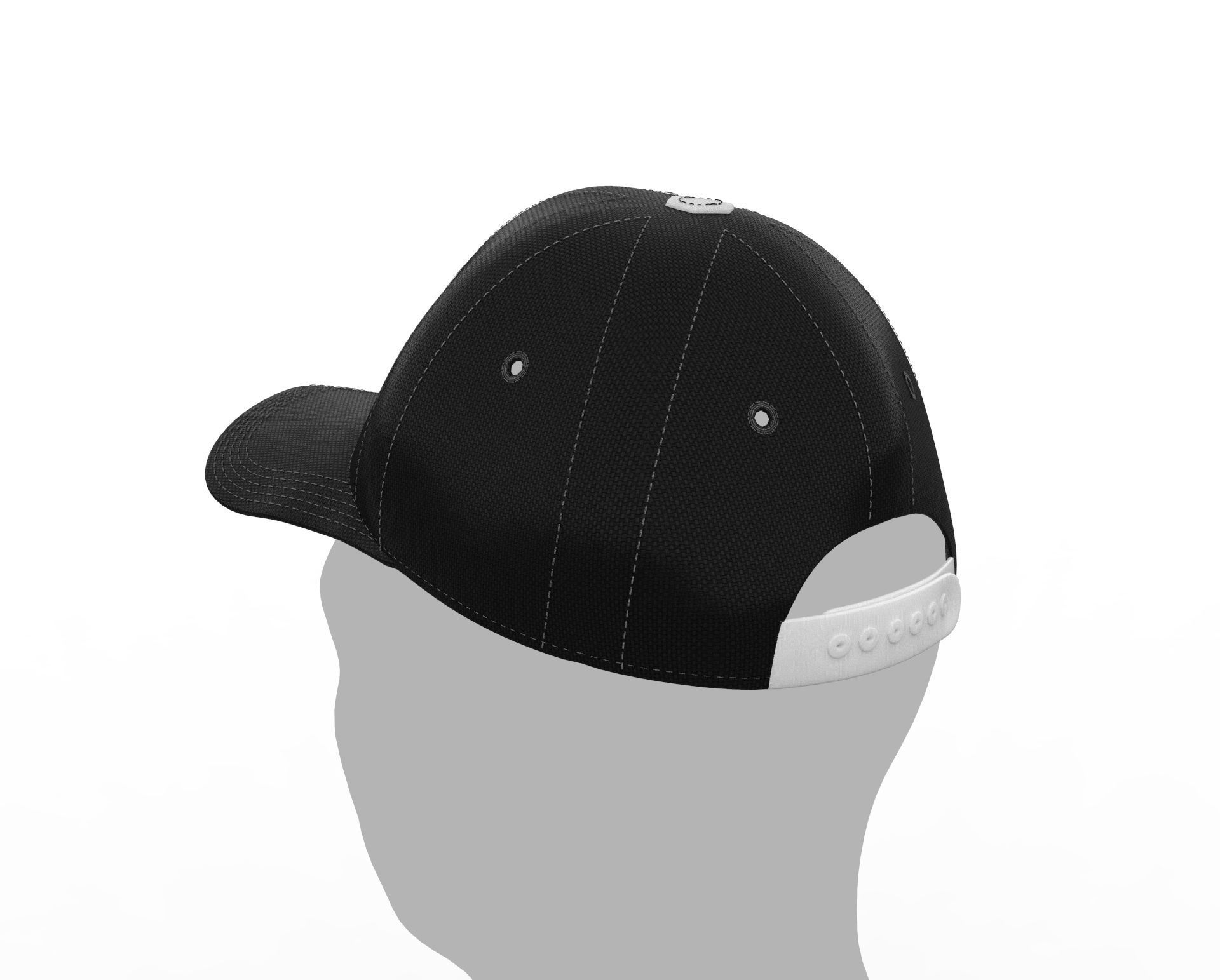 Baseball Cap 3D model_11
