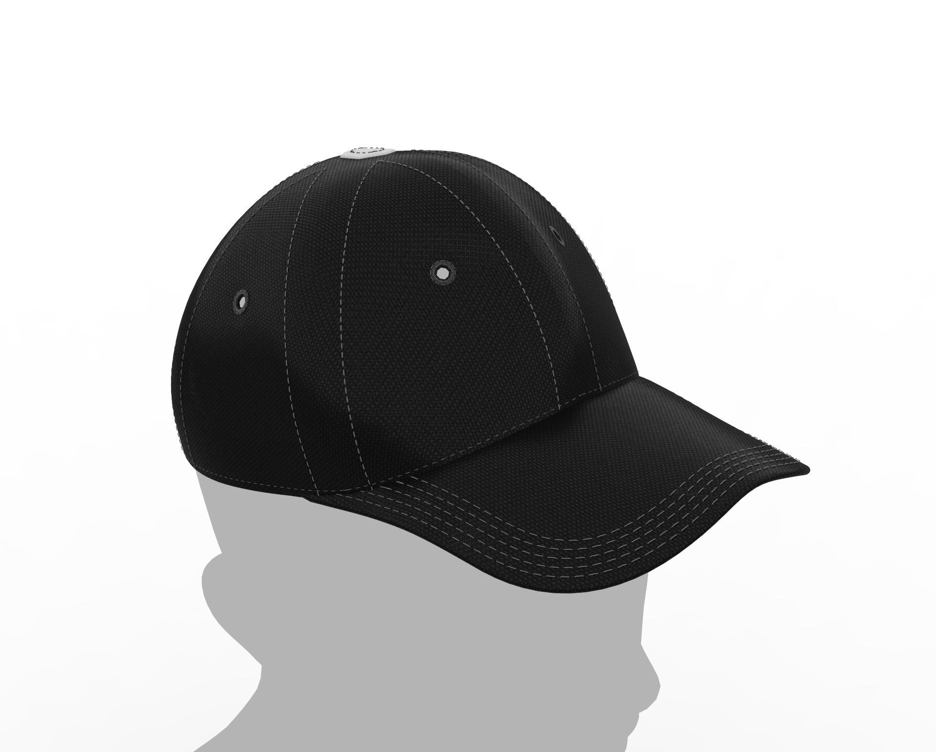 Baseball Cap 3D model_7
