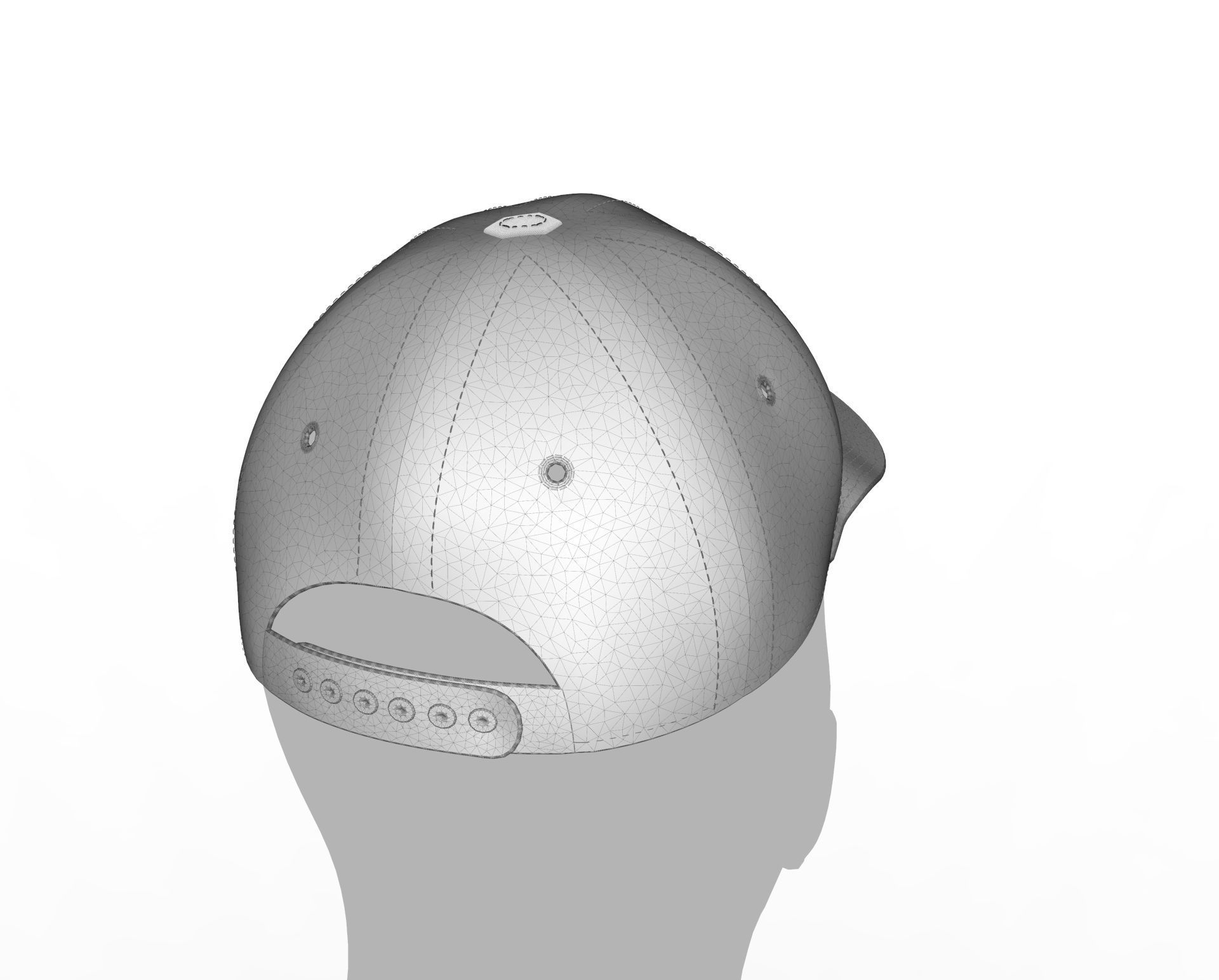 Baseball Cap 3D model_16