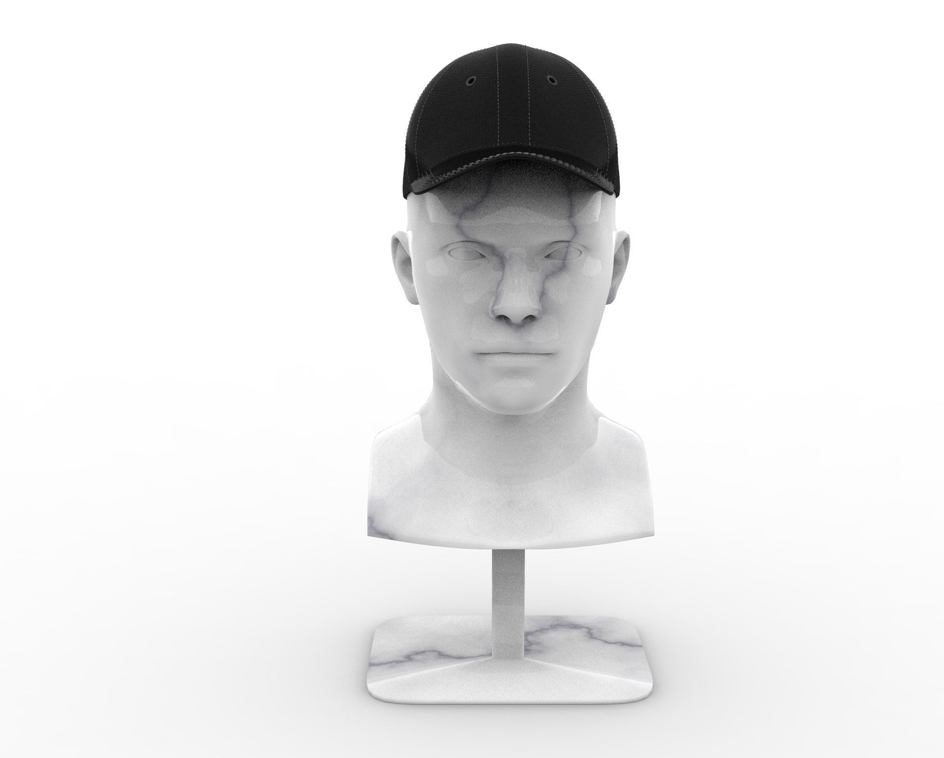 Baseball Cap 3D model_2
