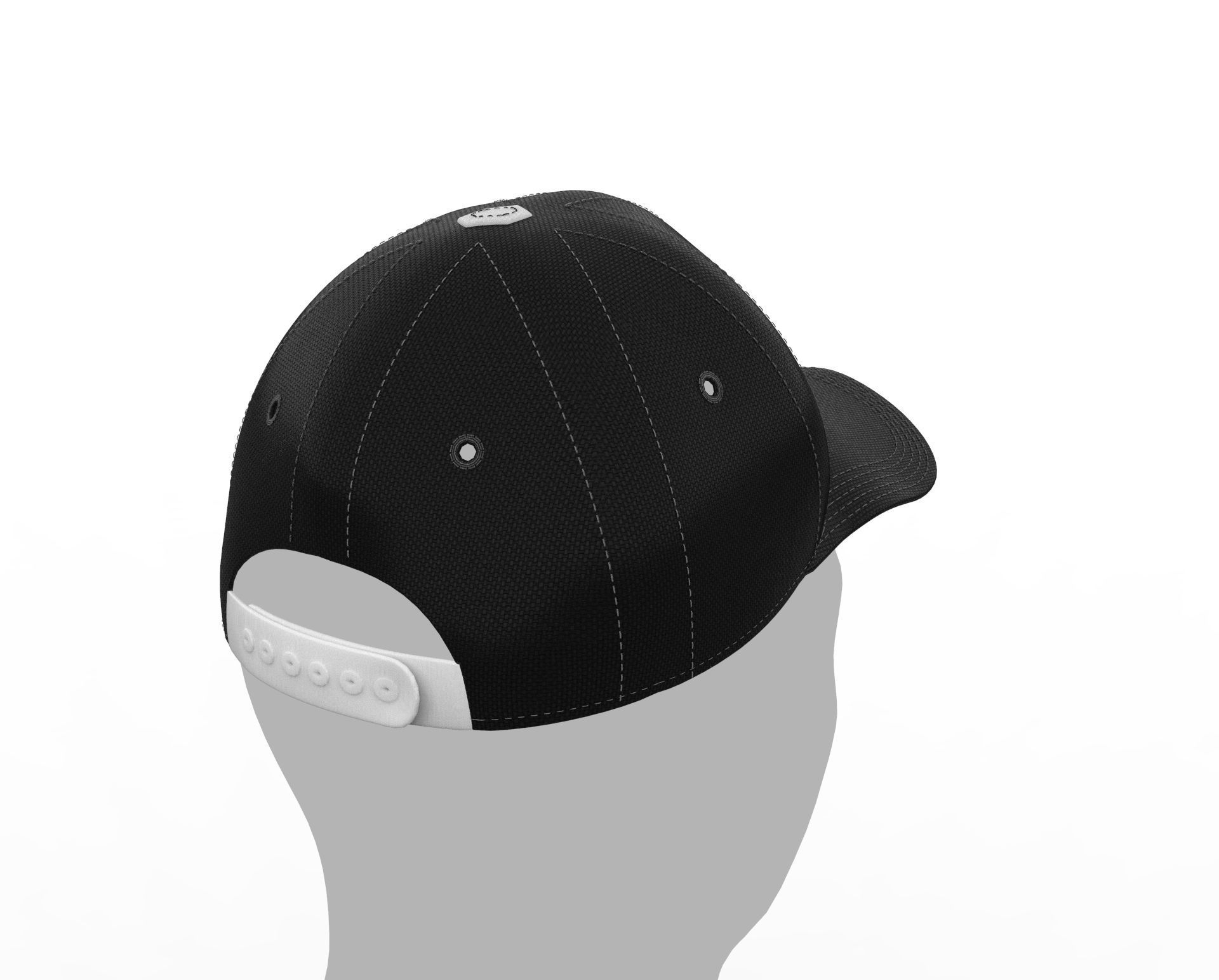 Baseball Cap 3D model_13