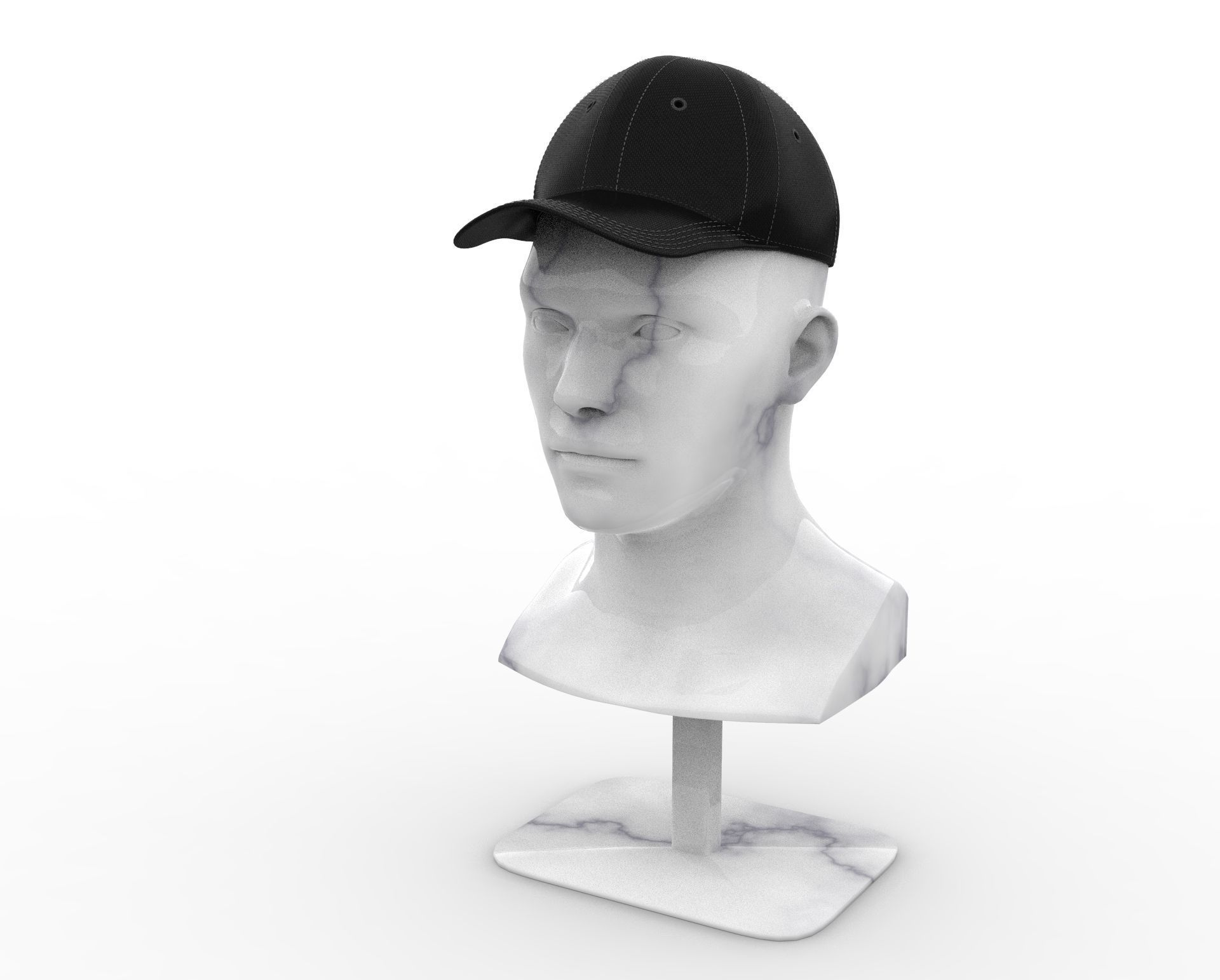 Baseball Cap 3D model_3