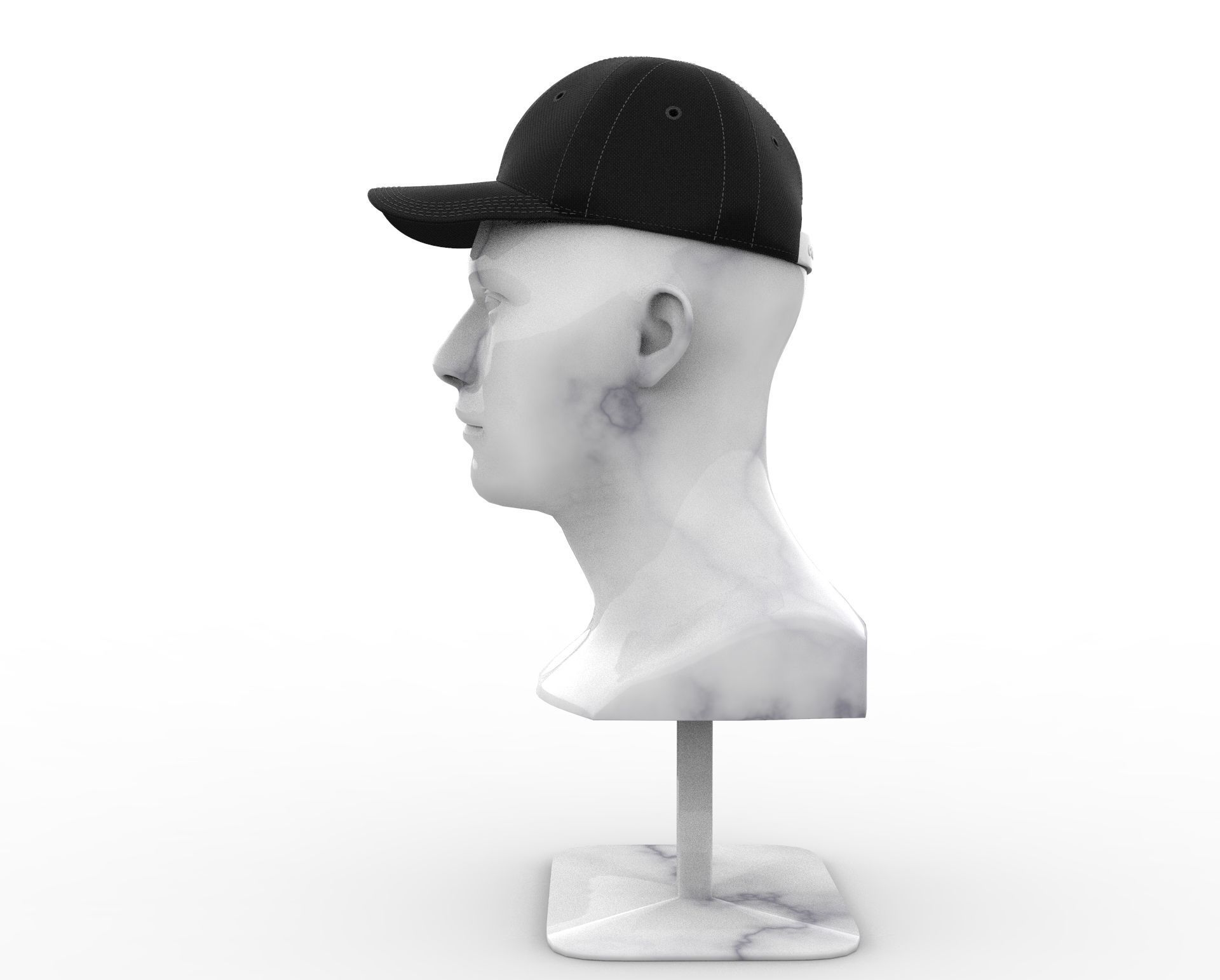 Baseball Cap 3D model_4