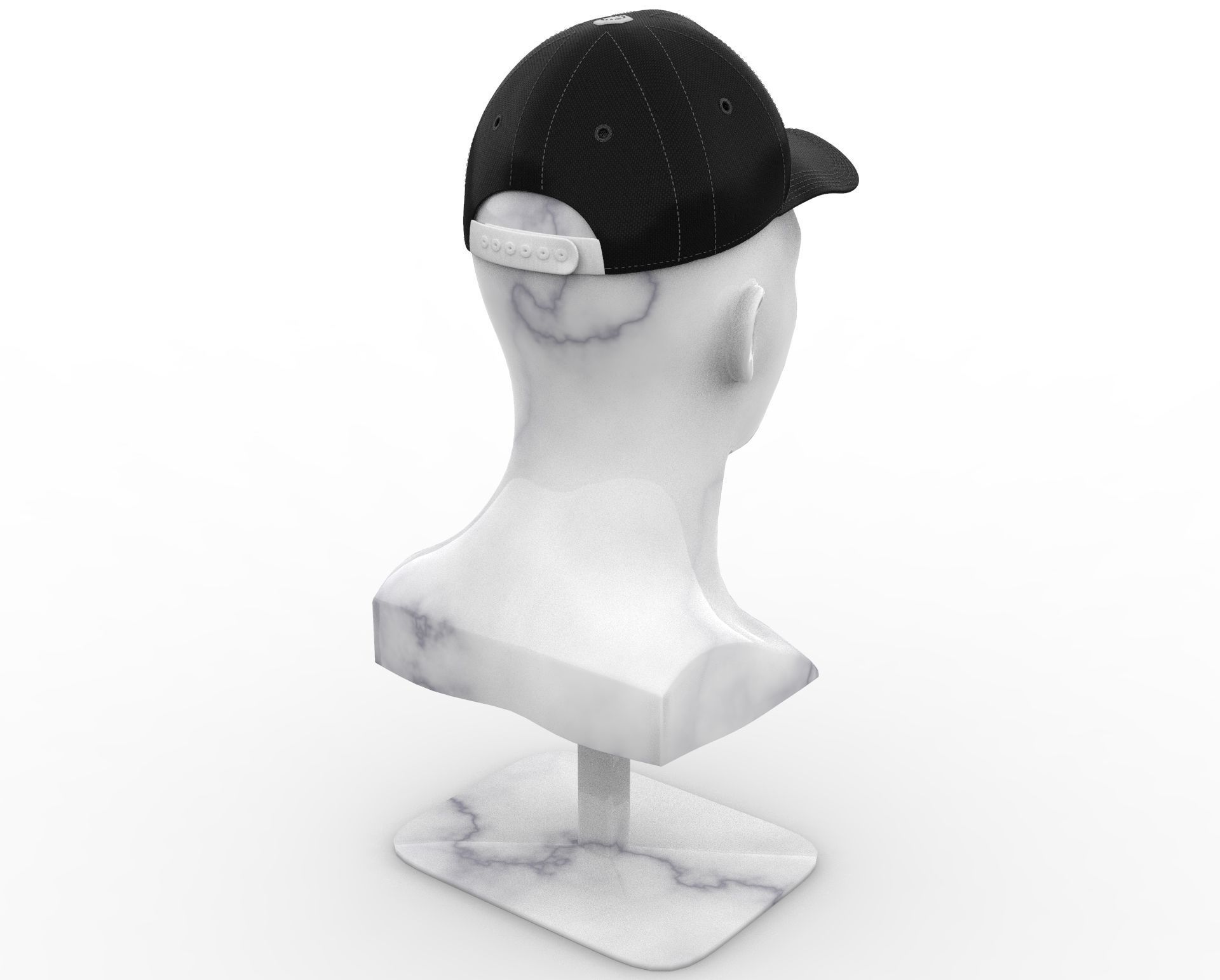 Baseball Cap 3D model_6