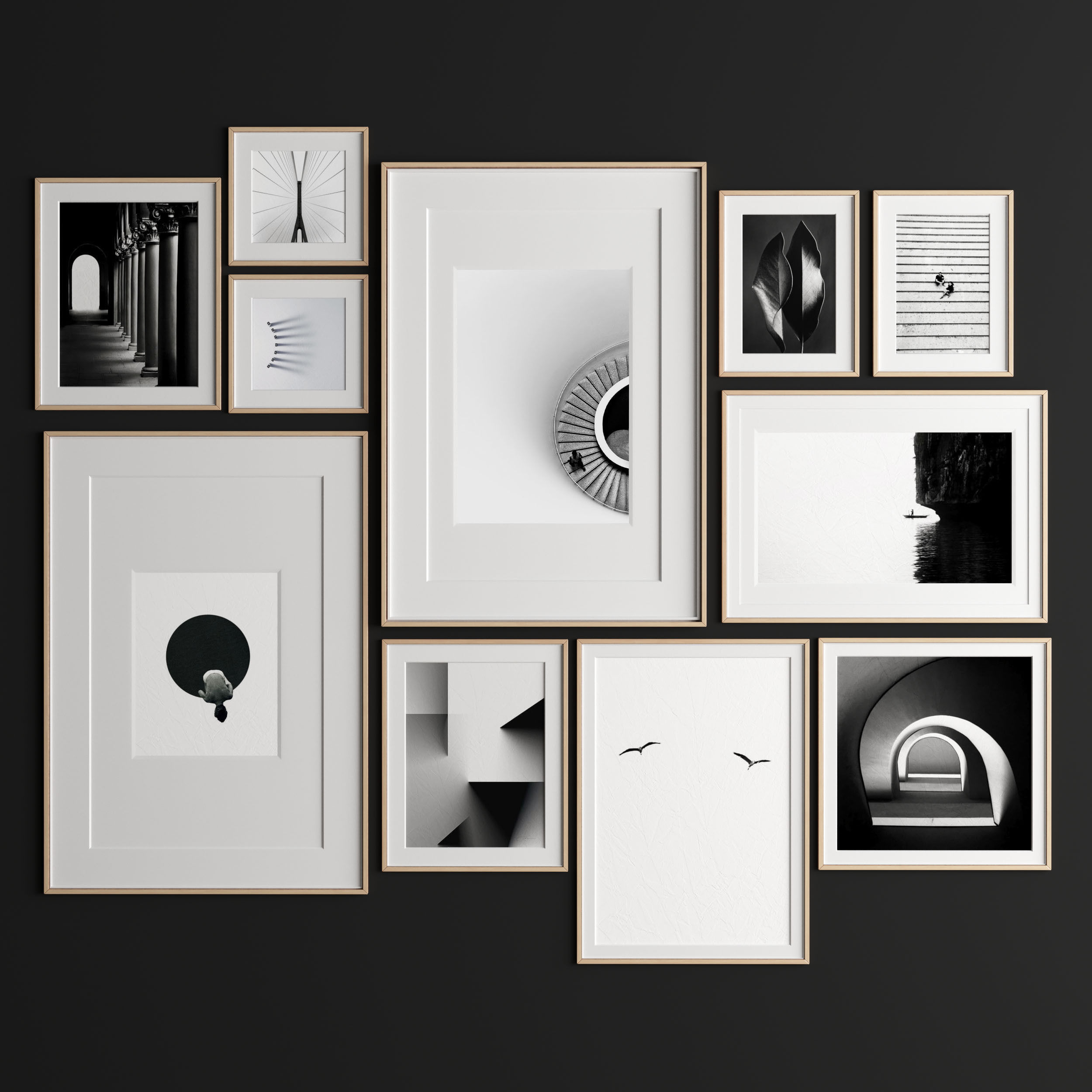 Art Frame 301 Low-poly 3D model_3