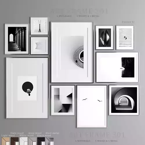 Art Frame 301 Low-poly 3D model