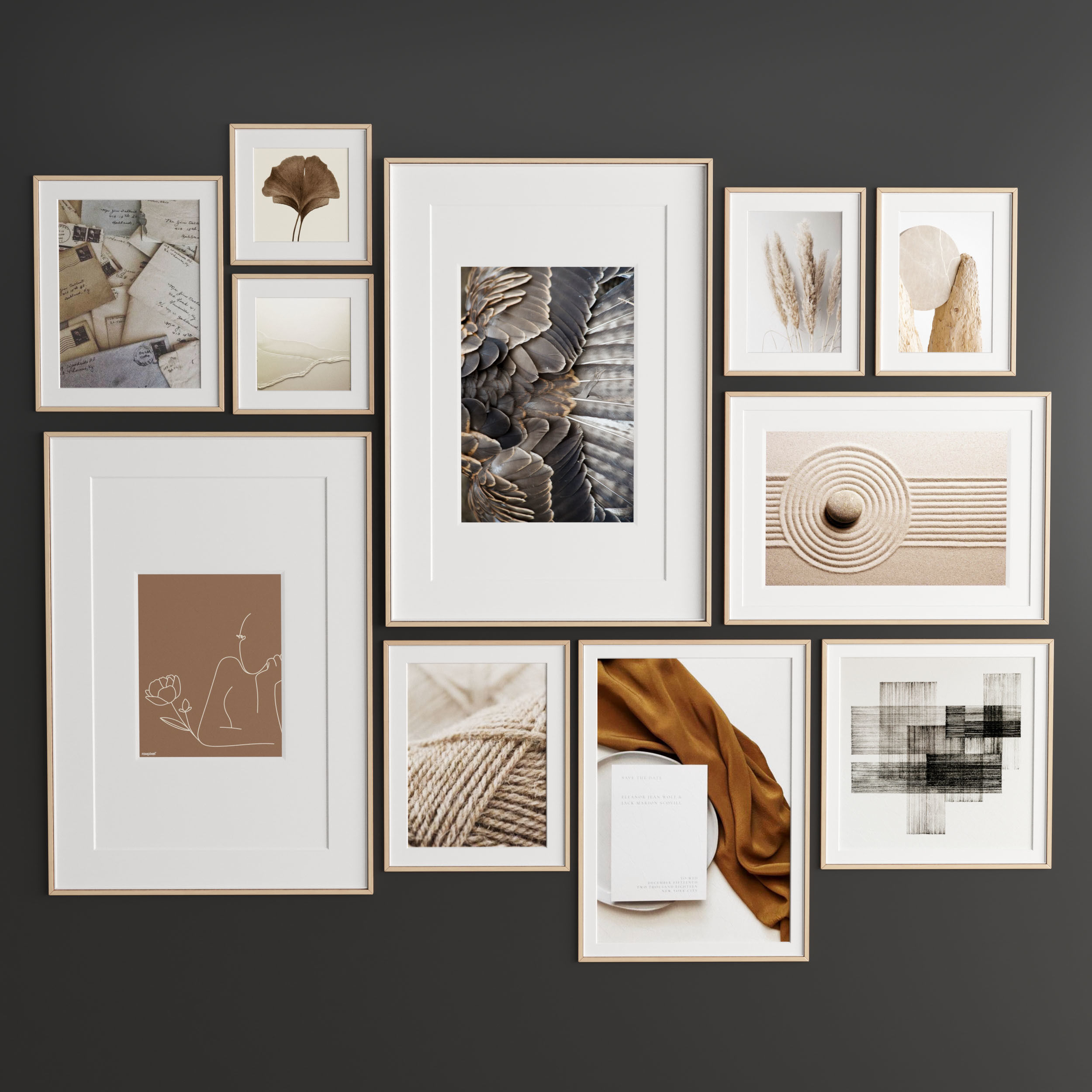 Art Frame 302 Low-poly 3D model_2