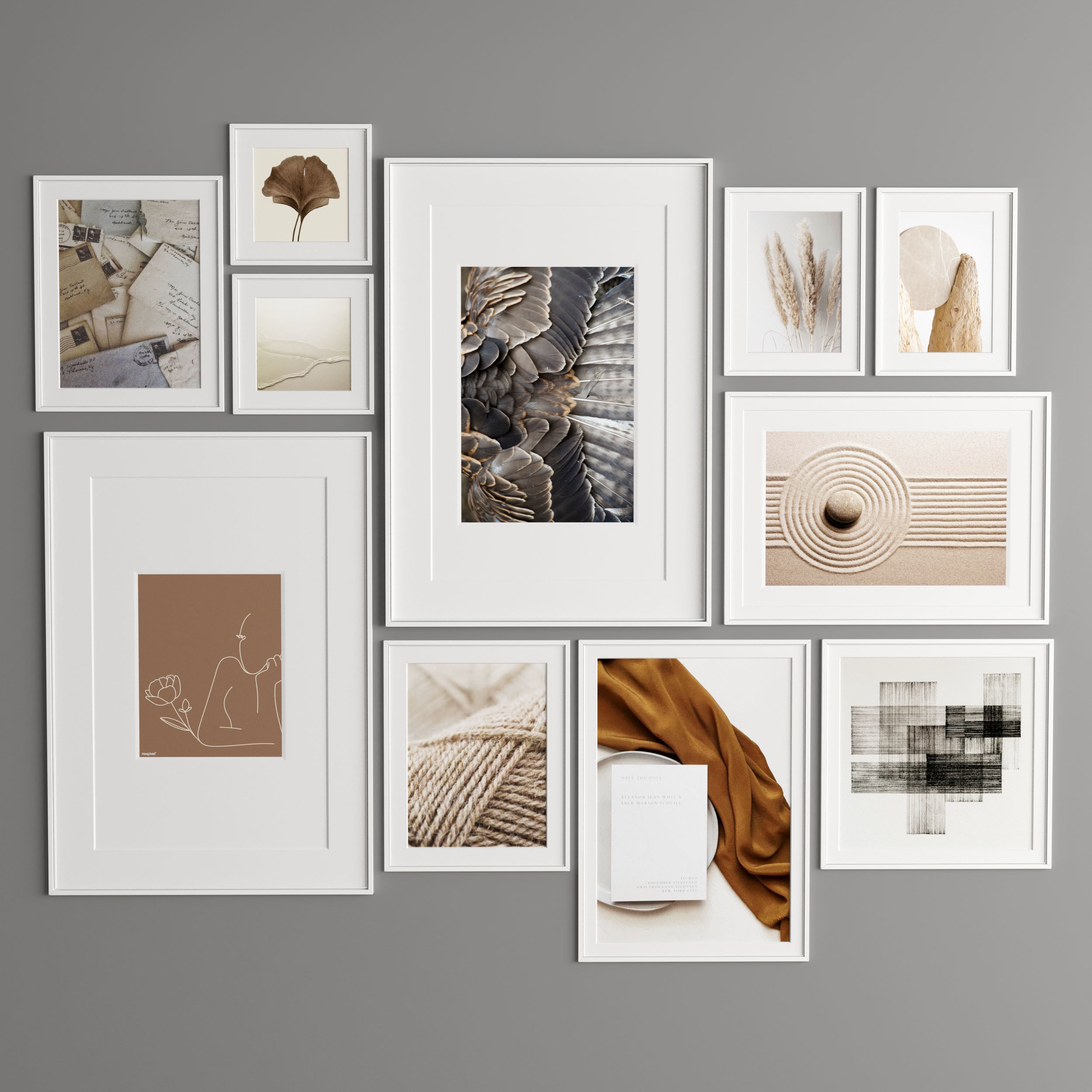 Art Frame 302 Low-poly 3D model_3