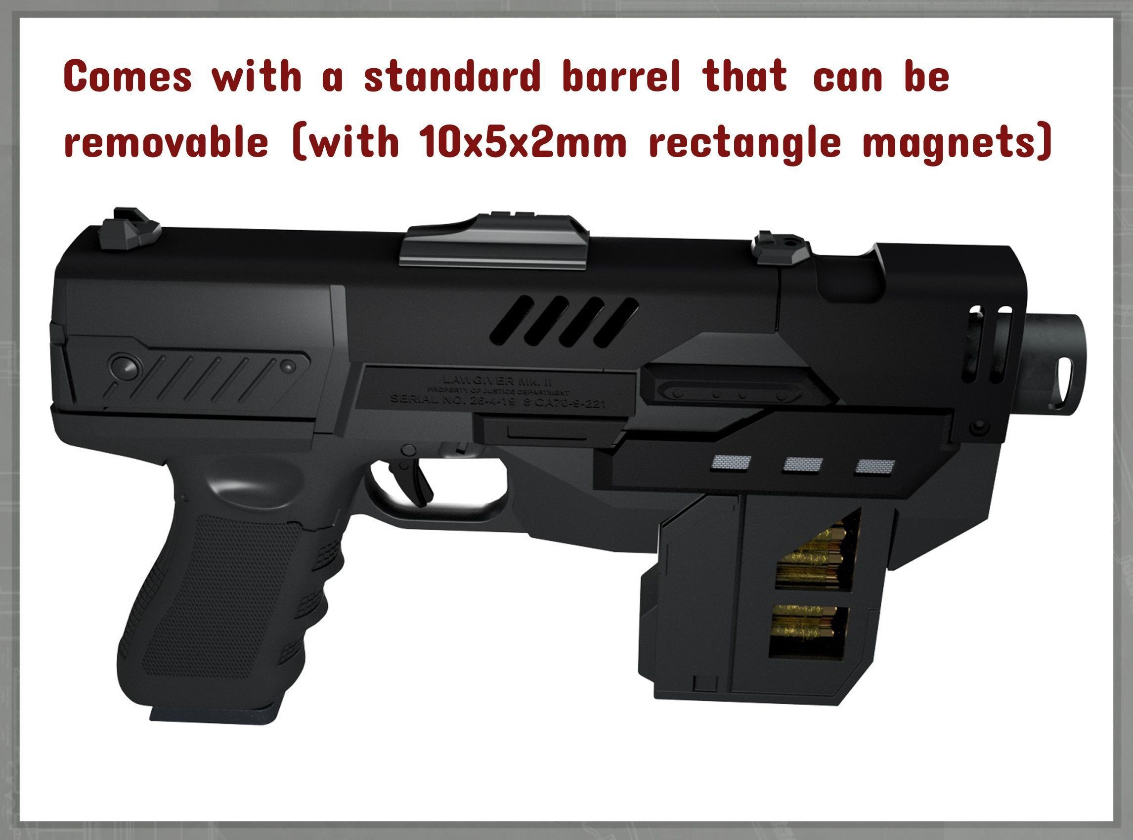 Dredd 2012 Lawgiver 3D print model_5