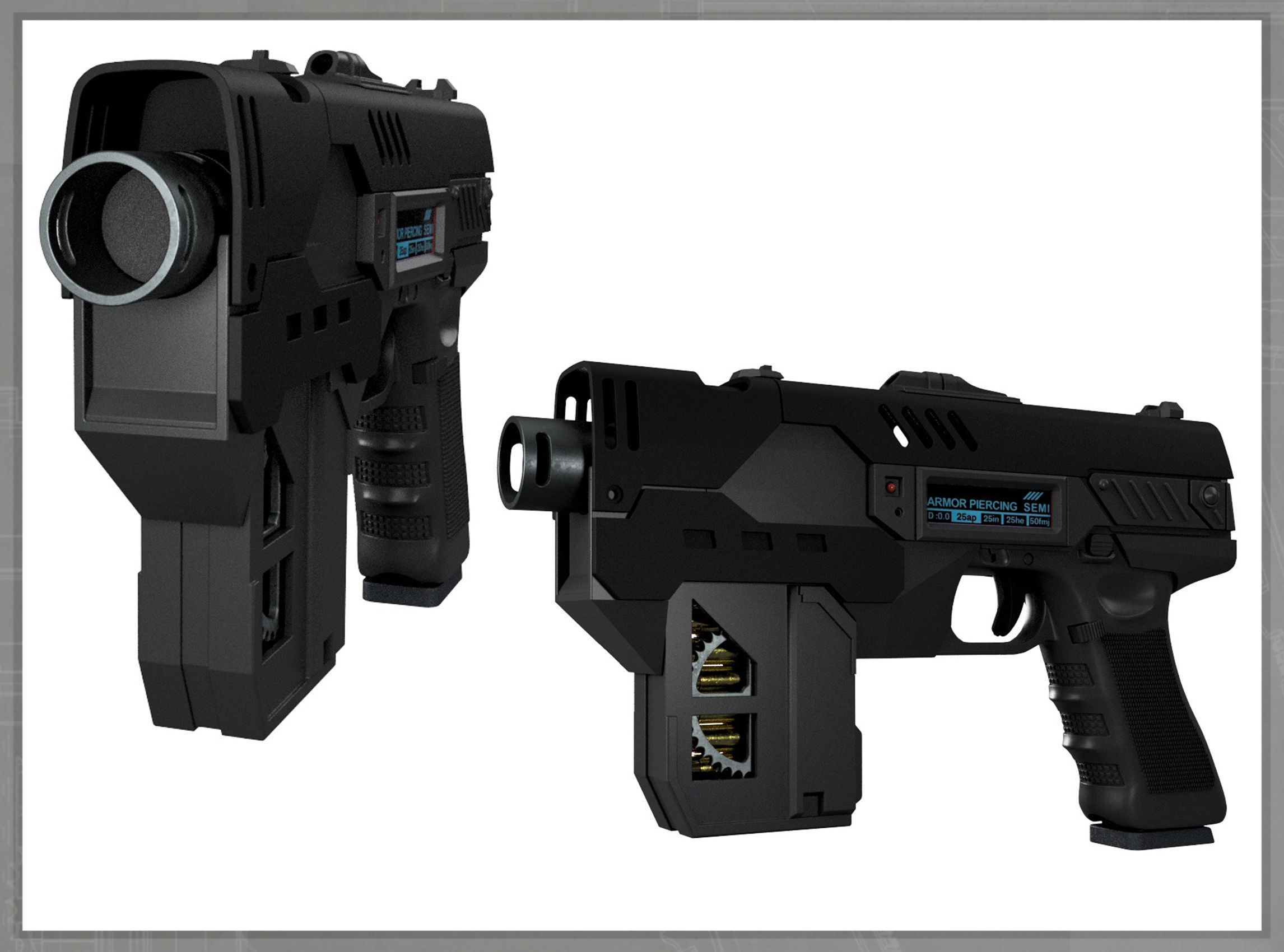 Dredd 2012 Lawgiver 3D print model_4