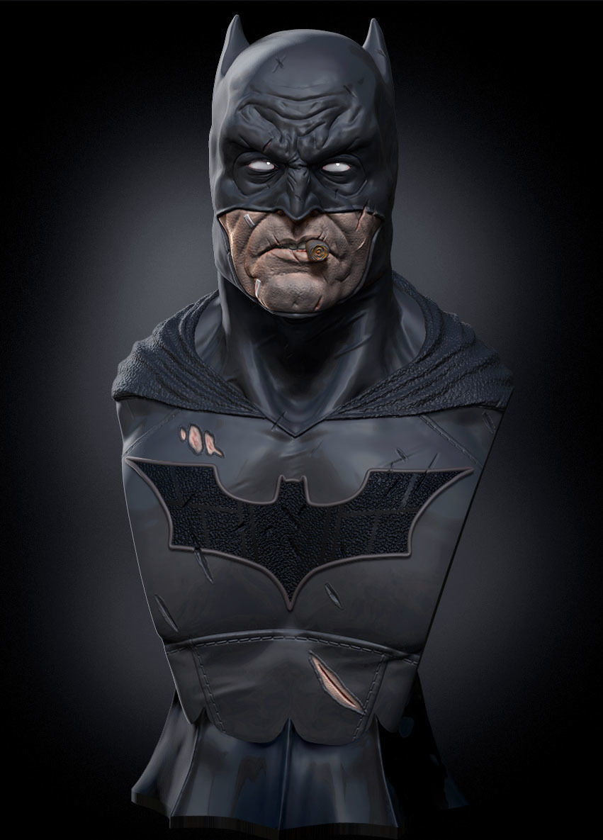 Batman Bust 3D print model_1