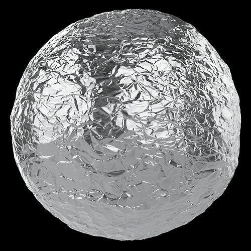 4k seamless realistic scanned foil materials 3D model