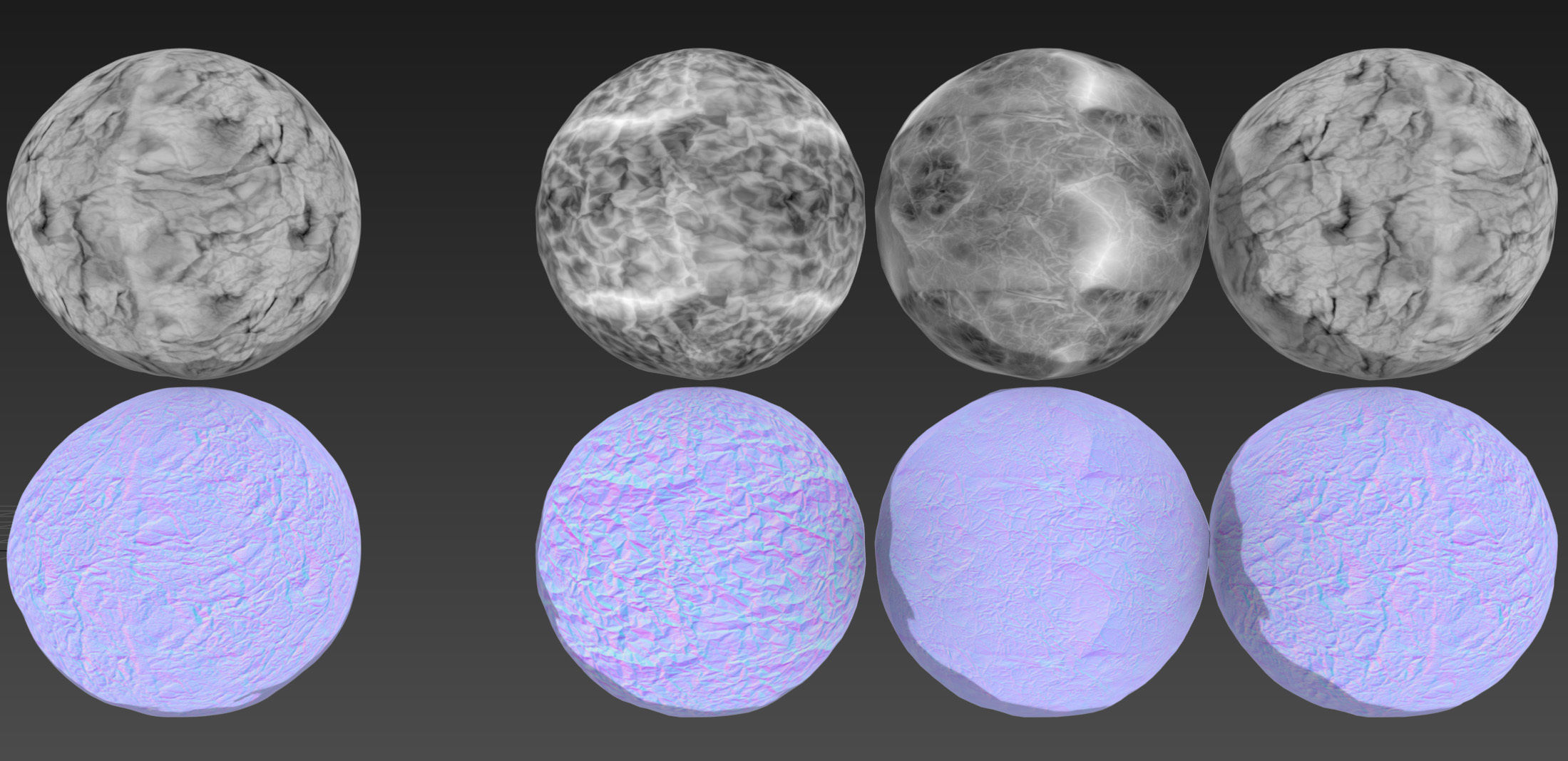 4k seamless realistic scanned foil materials 3D model_23