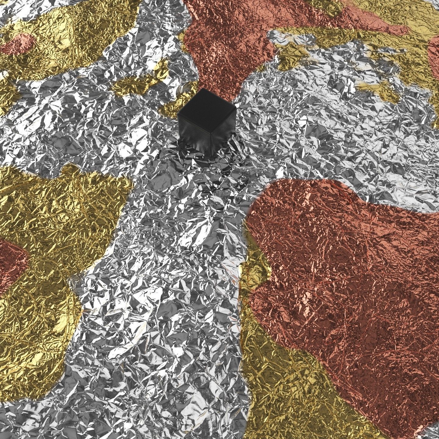 4k seamless realistic scanned foil materials 3D model_10