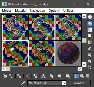 4k seamless realistic scanned foil materials 3D model_24