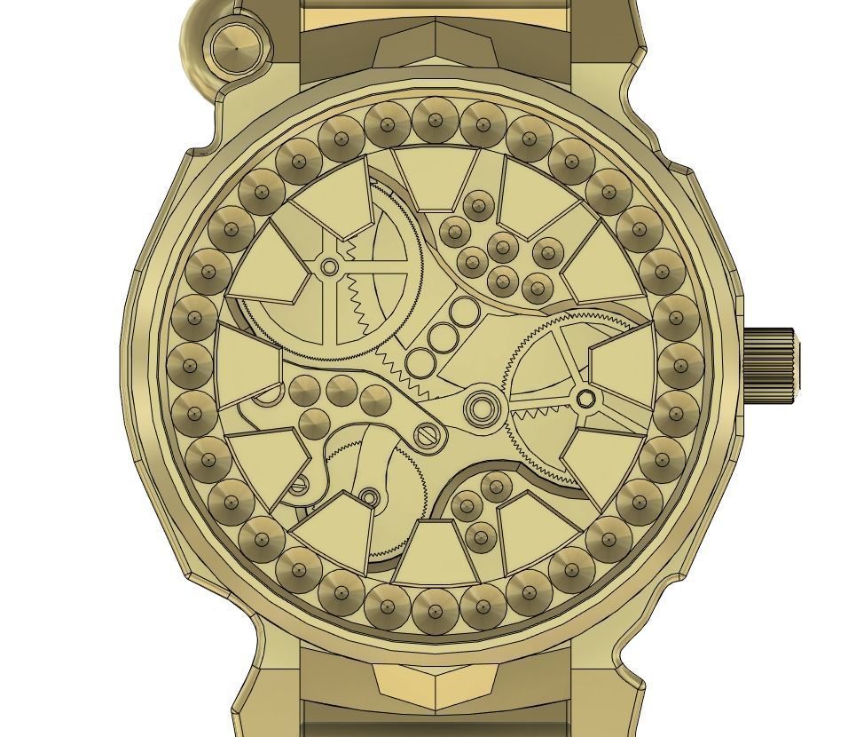 Mens watch 3d printing models 3D print model_3