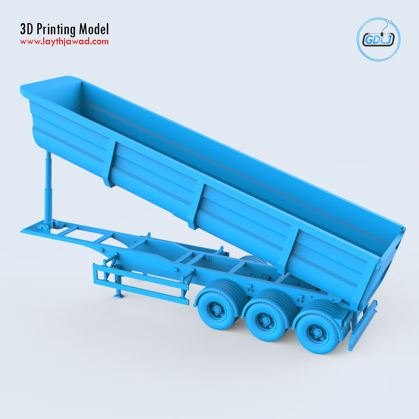 Dumper Trailer 3D print model_16