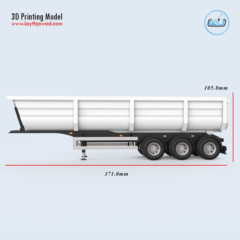 Dumper Trailer 3D print model_1