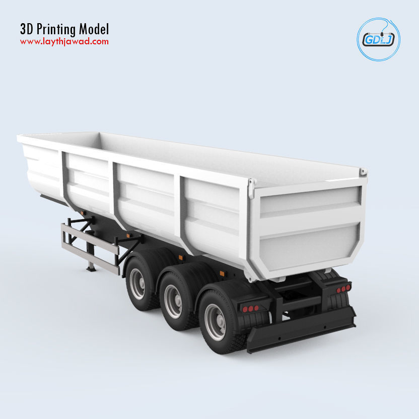 Dumper Trailer 3D print model_4