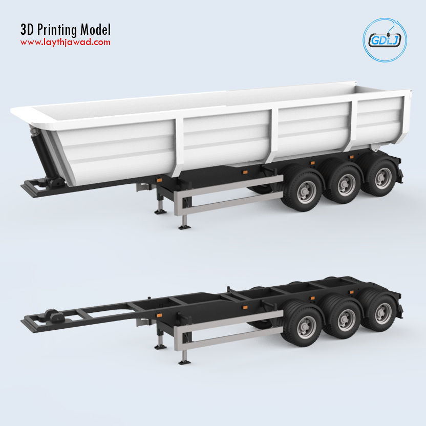 Dumper Trailer 3D print model_10