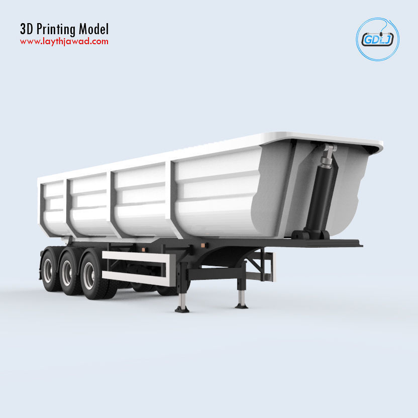 Dumper Trailer 3D print model_3