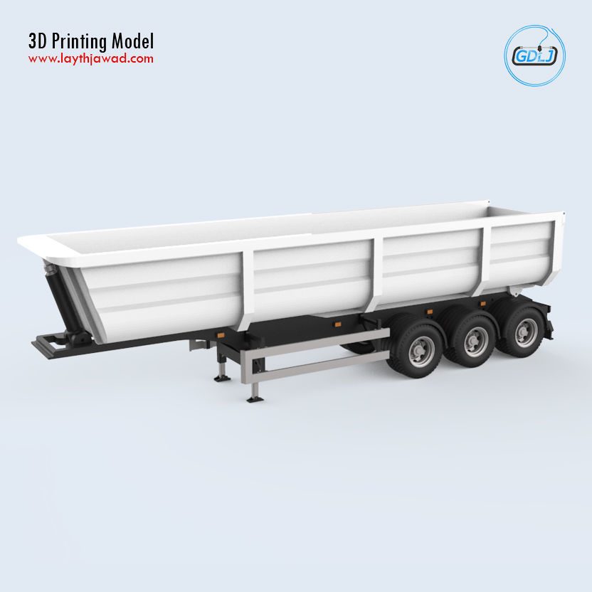 Dumper Trailer 3D print model_9