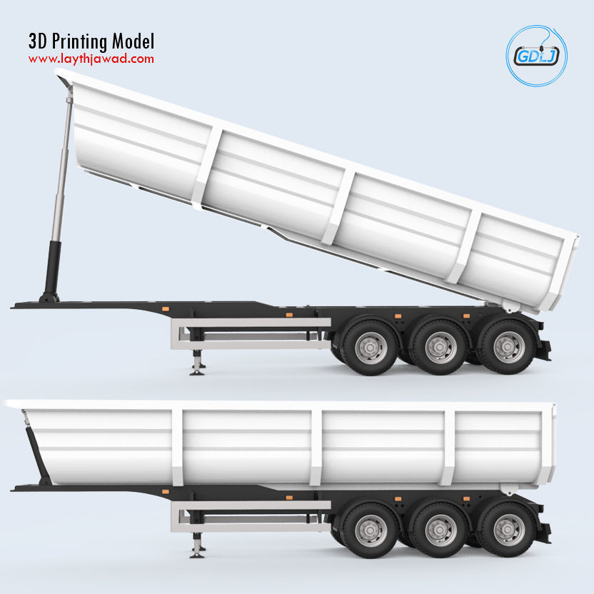 Dumper Trailer 3D print model_13