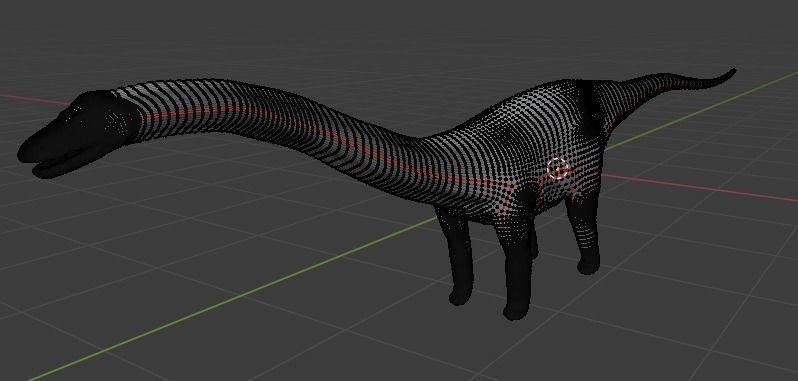 Diplodocus dinosaur 3D model_14
