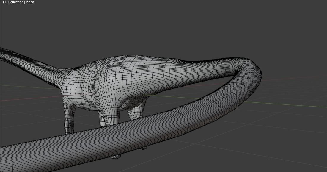 Diplodocus dinosaur 3D model_10
