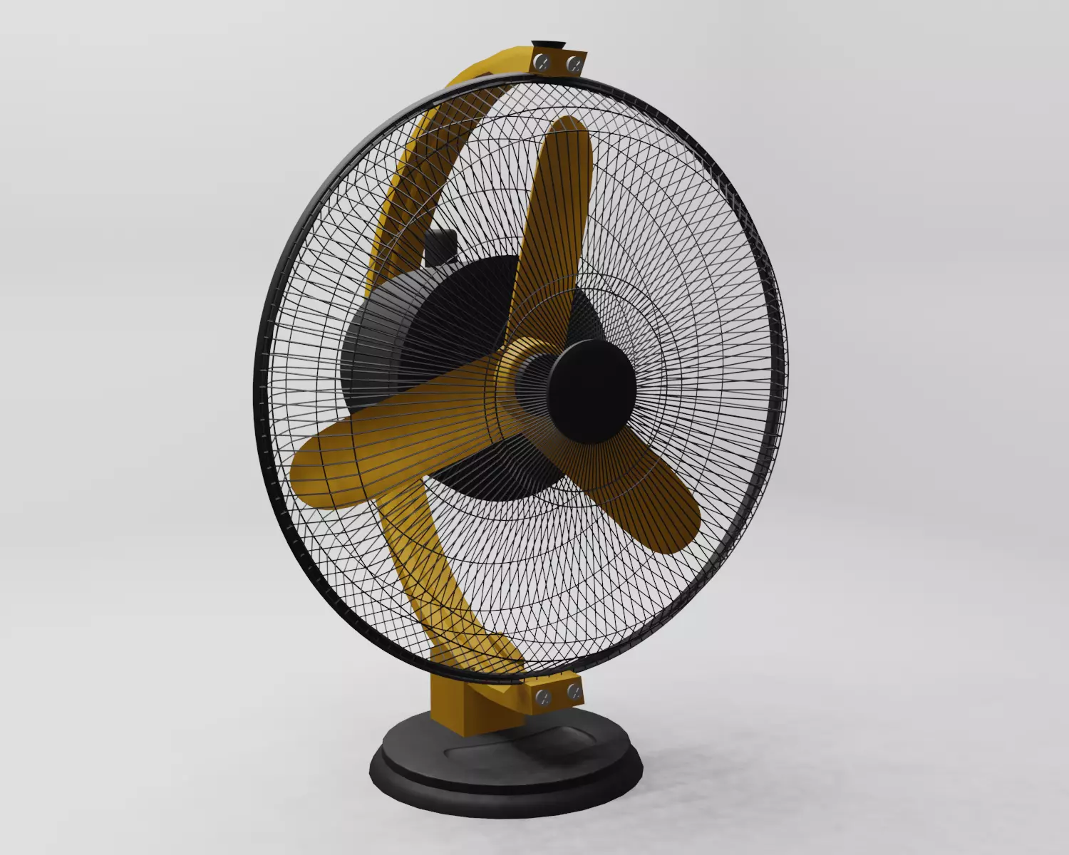 Table Fan low poly Free low-poly 3D model