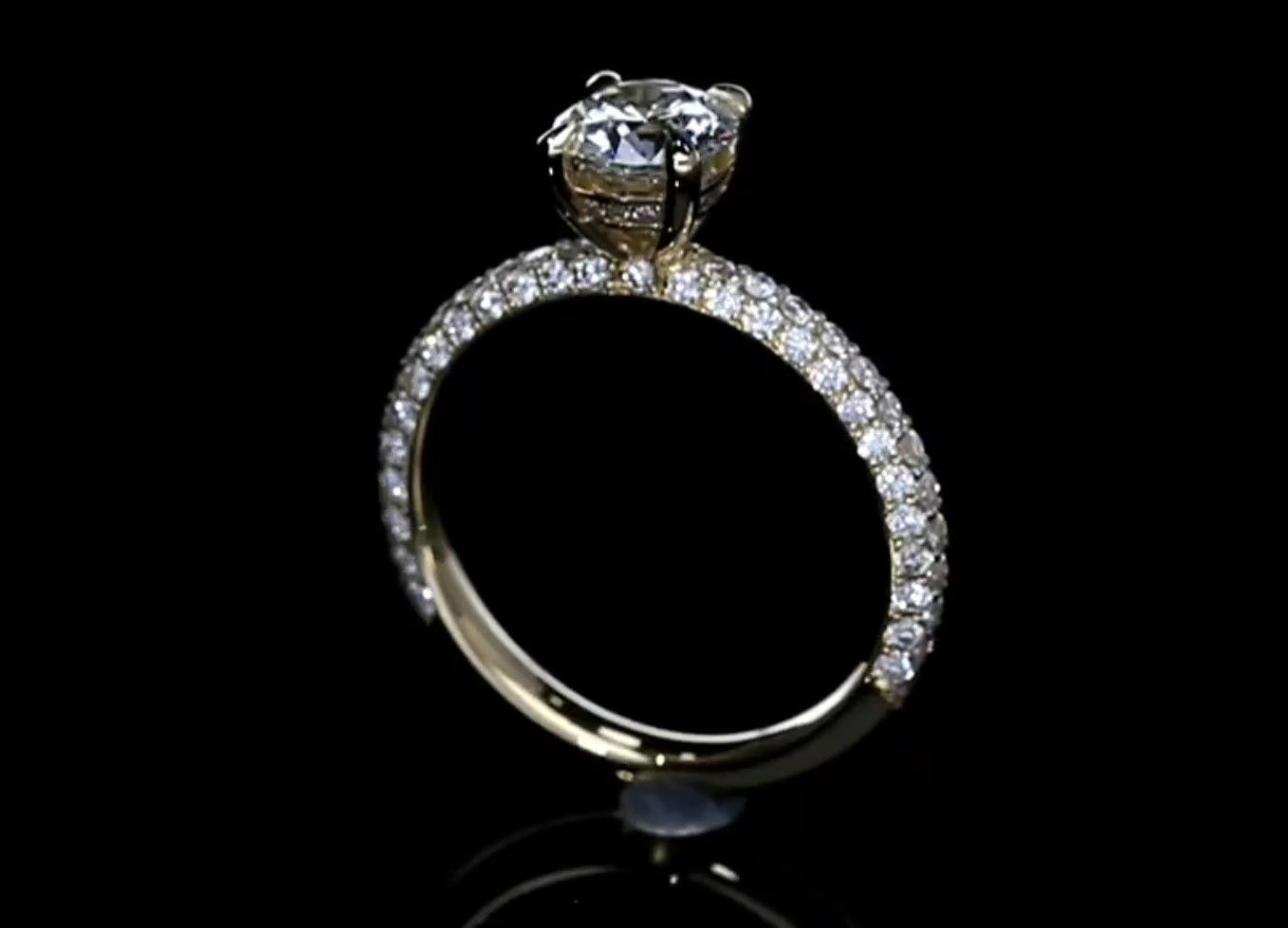 Diamond Wedding Band  3D print model_11