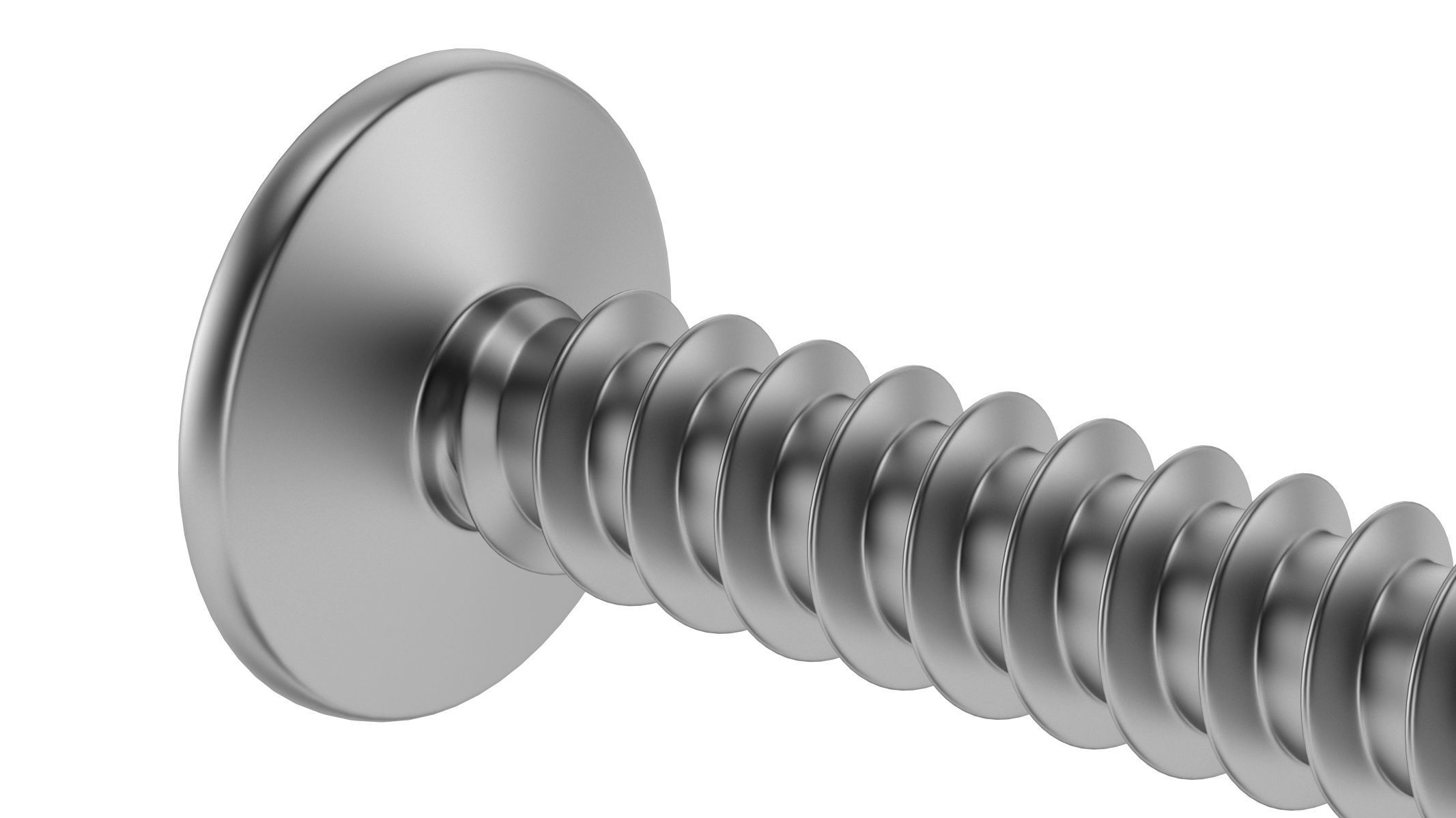 Sheet Metal Screw 3D model_3