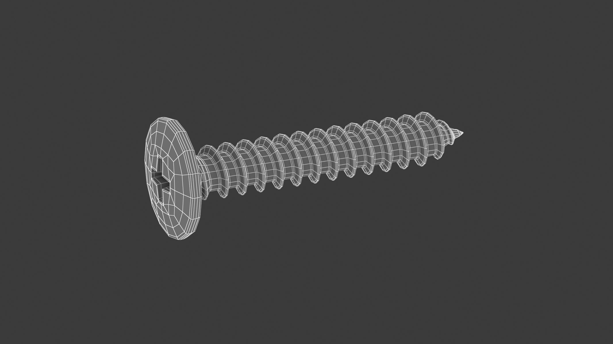 Sheet Metal Screw 3D model_5