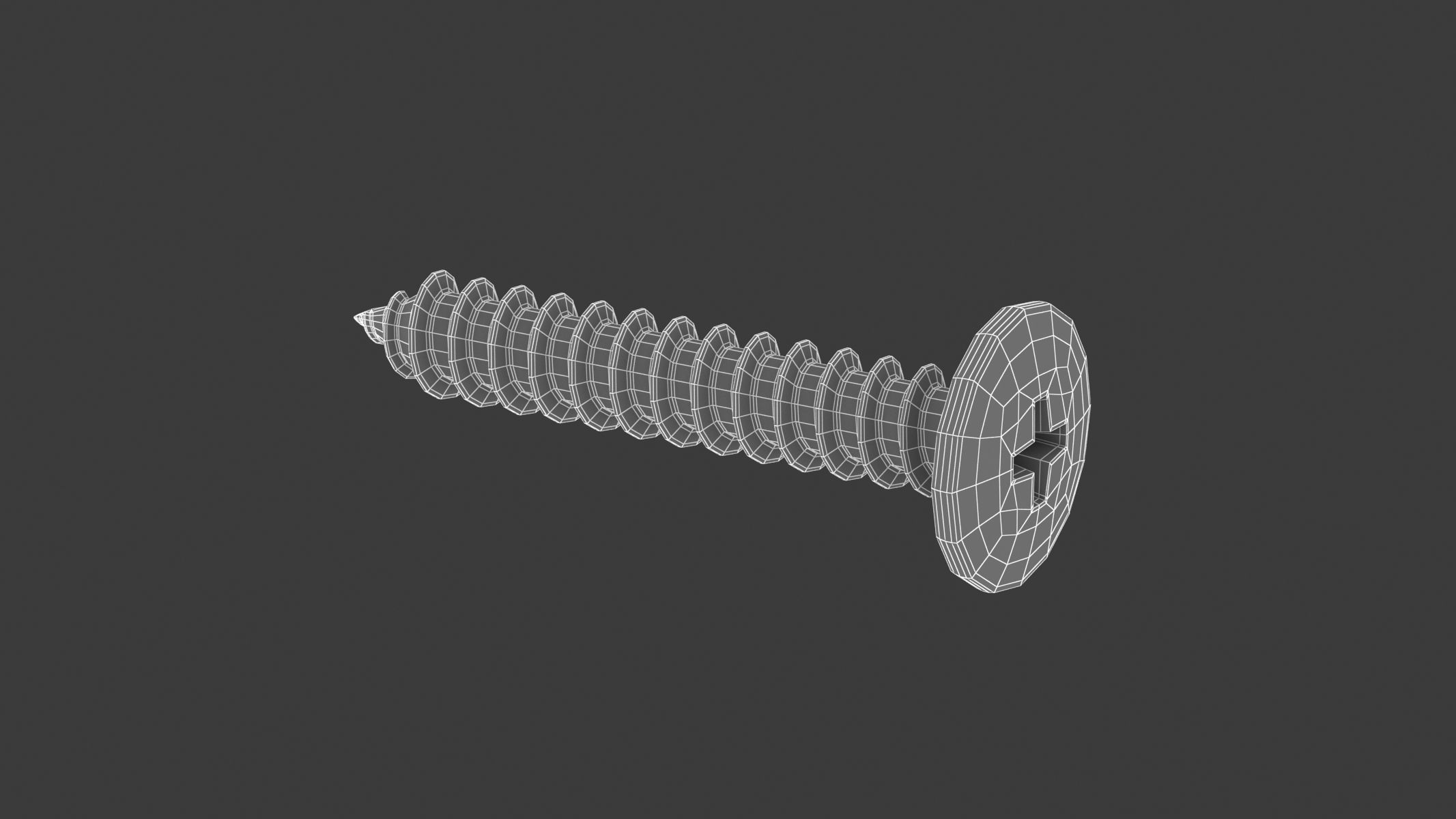 Sheet Metal Screw 3D model_6